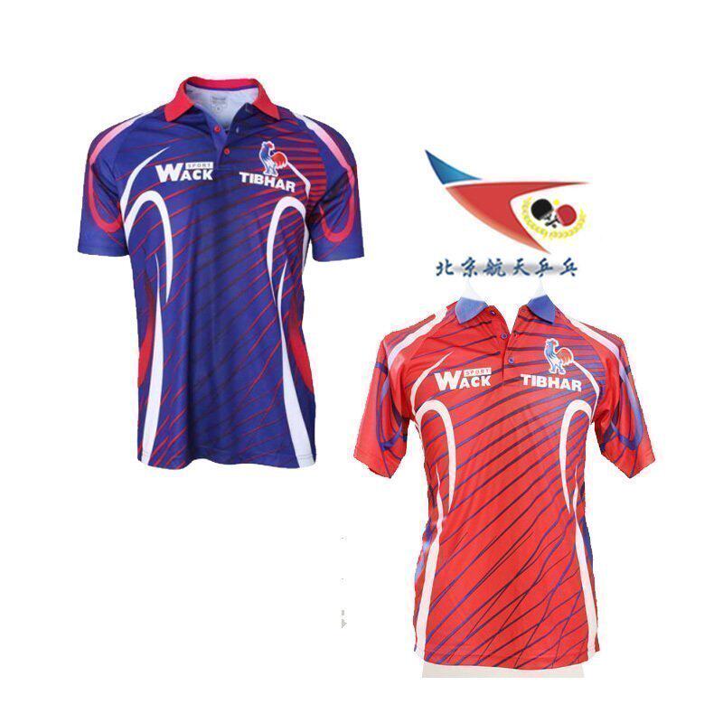 Beijing Spaceflight Ping Pong quite pluctable tennis suit clothes team clothes sportswear short sleeve men WACK France