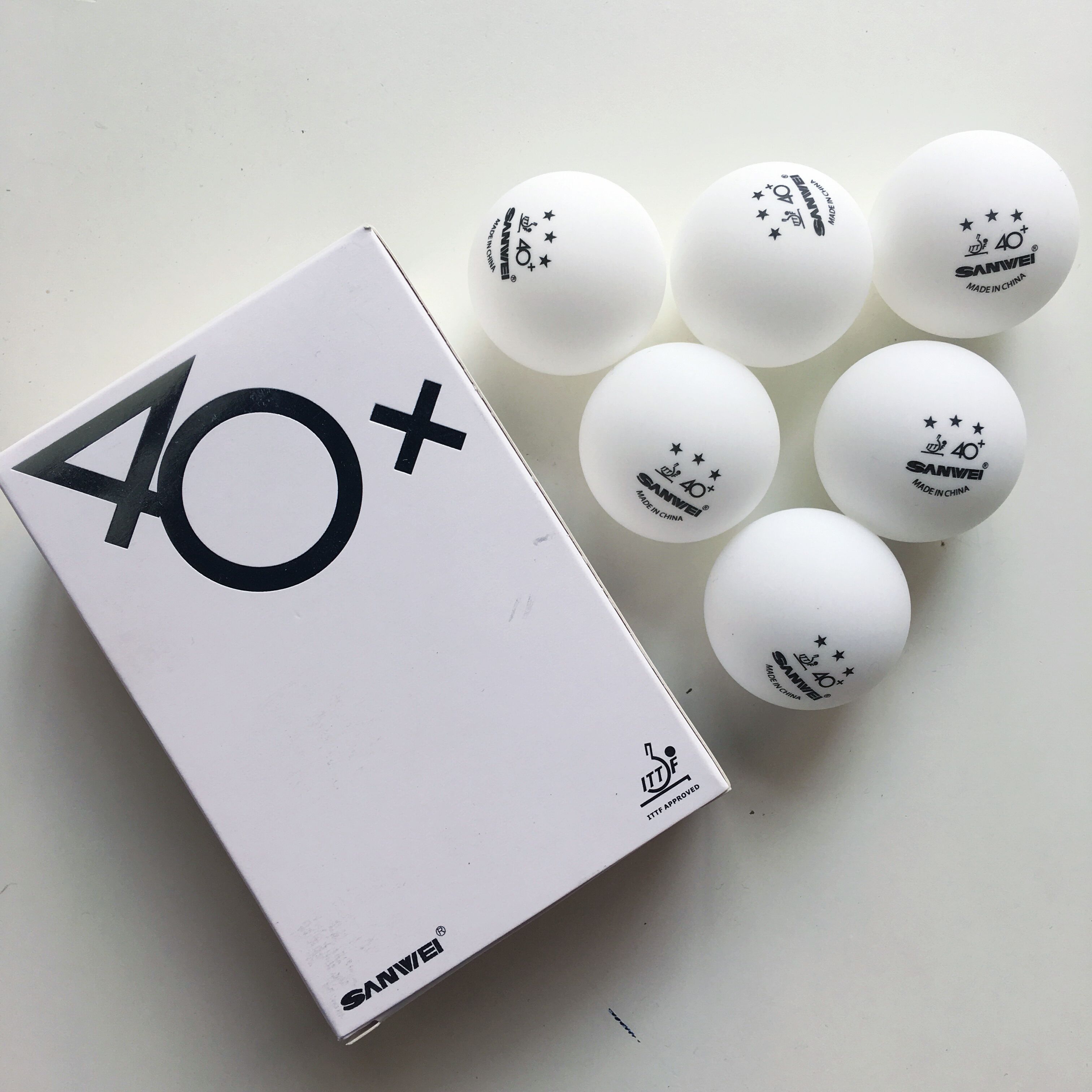 Hàng không vũ trụ Ping Pong SANWEI 3D Vật liệu mới 40+ Bóng bàn liền mạch ABS Bóng liền mạch Samsung Samsung Ball banh bóng bàn bao nhiêu