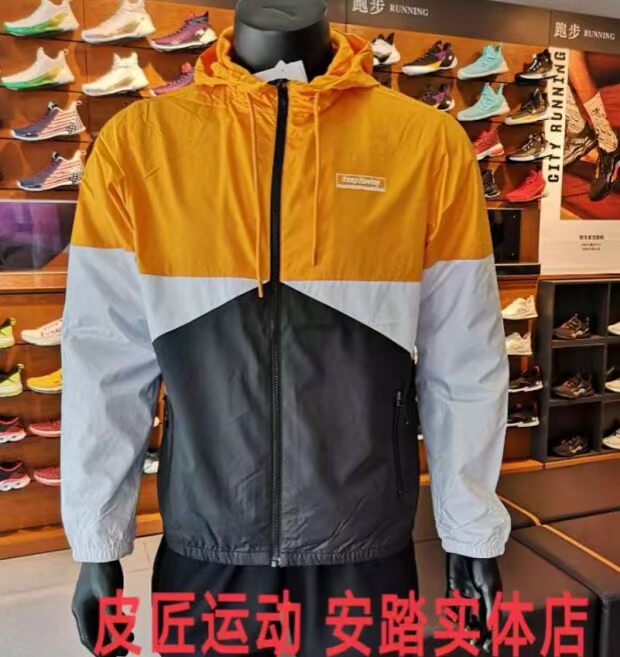Áo gió Anta 2019 mùa thu áo khoác mới giản dị áo khoác trùm đầu đơn giản nam 15937714 - Áo khoác thể thao / áo khoác áo khoác tập gym nữ