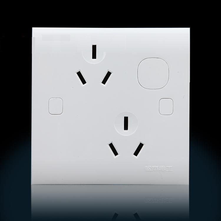 Matsumoto C3 series old 86 type 10A three - eye six - hole socket six - eye socket microwave oven socket panel