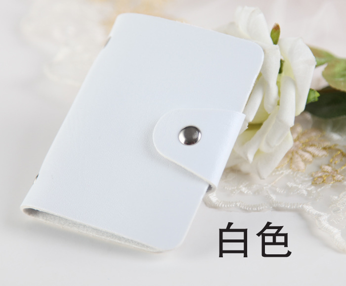 Thanh niên màu rắn khuôn mặt mềm mại công suất lớn new PU quà tặng ngân hàng mới tùy chỉnh món quà của phụ nữ gói thẻ nam vị trí thẻ ví pedro