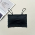 Đen chống sáng sling quấn ngực nữ sinh trung học ống ngắn với áo lót ngực chạm đáy quần lót nữ bra quần áo lót Ống