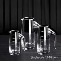 Glass liquor dispenser foreign wine red wine decanter household small wine glass jug wine measuring device restaurant use 500ml