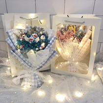 Teacher bouquet starry bouquet Doraemon net red cute immortal flower girlfriend birthday gift child girlfriend