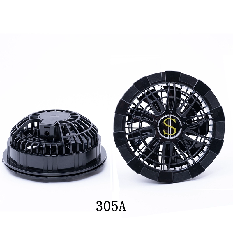 Quạt điều hòa làm mát quần áo Ổ cắm lỗ vuông 5VUSB sạc kho báu bánh răng điều chỉnh làm mát phòng chống say nắng với phụ kiện quần áo quạt quạt áo điều hoà