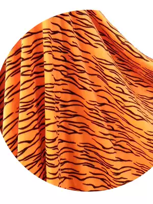 Featured soft toy DIY handmade fabric classic printed short plush cloth features tiger pattern super soft velvet fabric