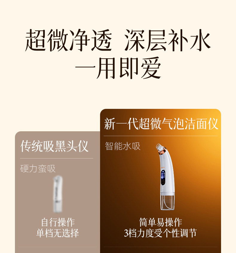 【中國直郵】 康佳 吸黑頭神器 美容儀家用臉部小氣泡黑頭毛孔清潔吸出
