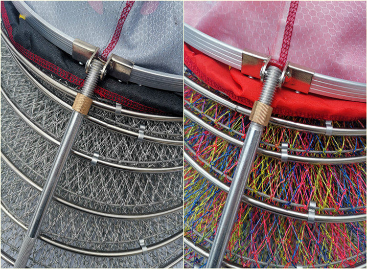 Специальное предложение черный яма рыба уход строка сумка энергично лошадь ракетка Линия ткать Защита быстросохнущие нержавеющей стали сеть для ловли рыбы сети карман Fishing world 