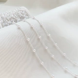 Медная цепь из жемчуга, китайская шпилька, аксессуар для волос, ювелирное украшение с кисточками, аксессуары, 4мм