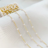 Медная цепь из жемчуга, китайская шпилька, аксессуар для волос, ювелирное украшение с кисточками, аксессуары, 4мм