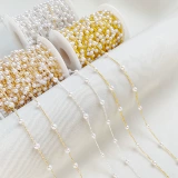 Медная цепь из жемчуга, китайская шпилька, аксессуар для волос, ювелирное украшение с кисточками, аксессуары, 4мм