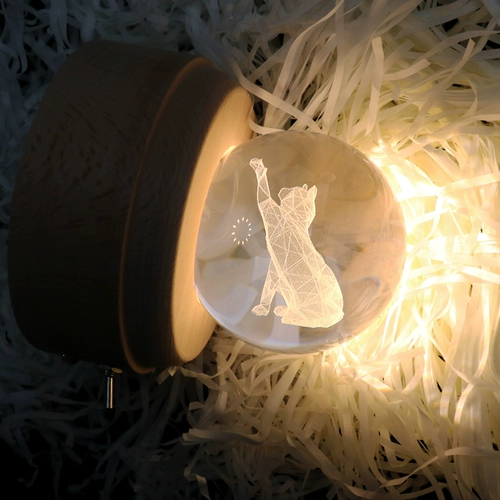 Музыкальная шкатулка, на удачу, кот, подарок на день рождения