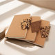 New Coffee Grounds Cork Buckle Notebook A5 Business Gift Notebook Set Can Be Printed with Logo