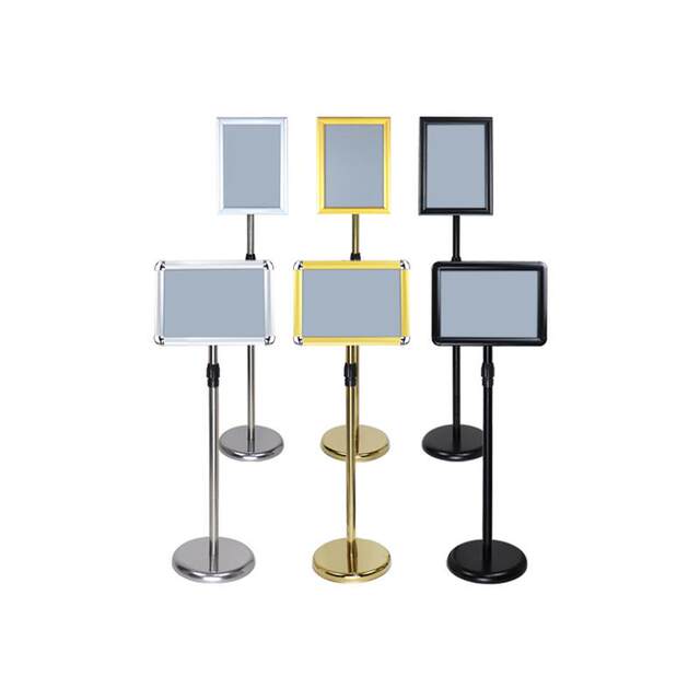 Stainless Steel Display Sign, Floor-Standing A4 Sign, Warehouse Advertisement Sign, Water Sign, Outdoor Display Stand, Directional Sign