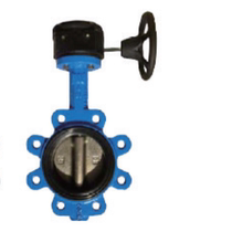 Original Watts W-W1911-G (B) ductile iron worm gear single clamp centerline butterfly valve DN50-600