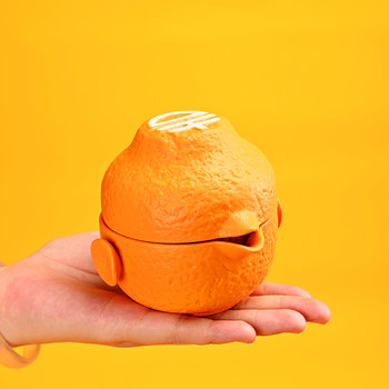 ອຸປະກອນ good fortune orange tea drinking portable personal tea cup tea set cup quick set outdoor special