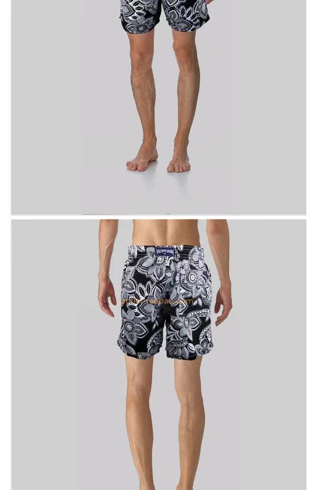 Mùa hè mới tiền giấy quần bãi biển thường khô nhanh kỳ nghỉ bên bờ biển quần short nam võ sĩ năm điểm quần XL - Quần bãi biển quần đi biển nam	