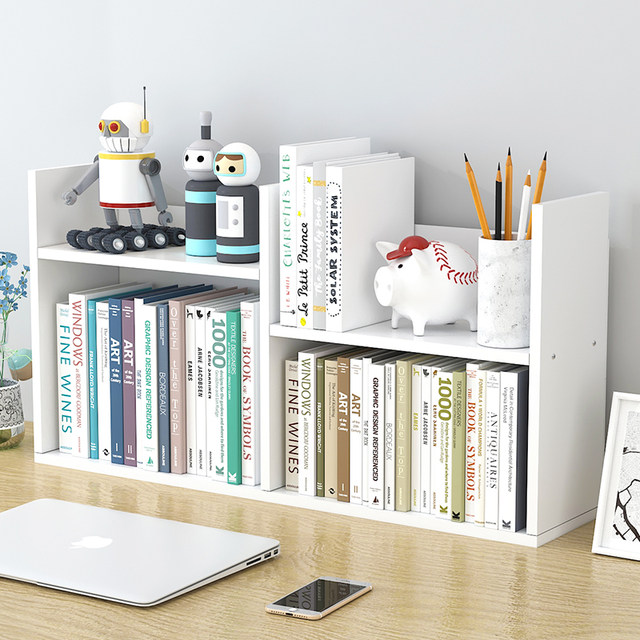 Bookshelf simple table children students with desktop bookshelf shelf office desk storage dormitory small bookcase