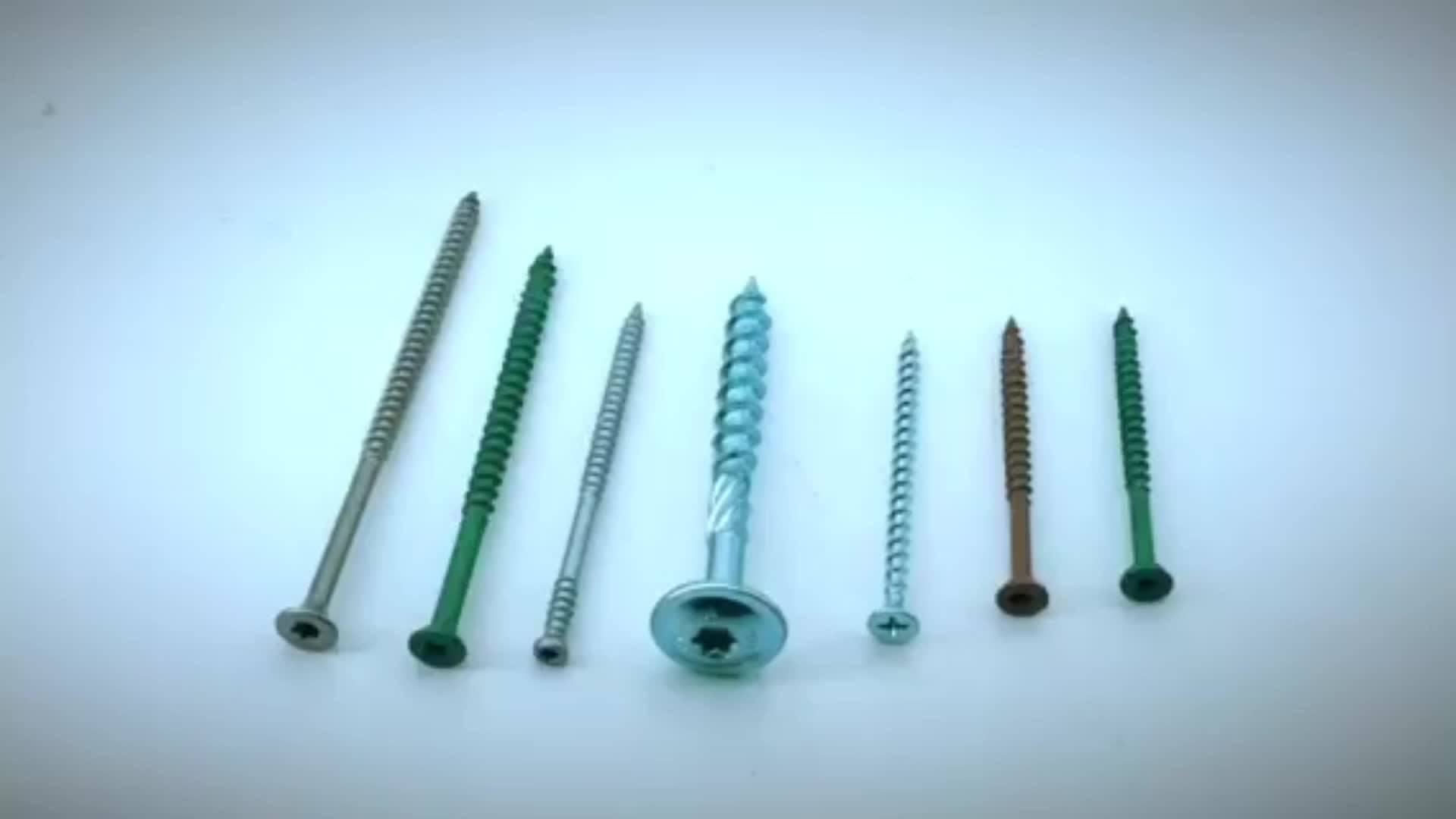 Wholesale Fasteners M8 M10 Carbon Steel Pan Head Torx Black Wood Screw