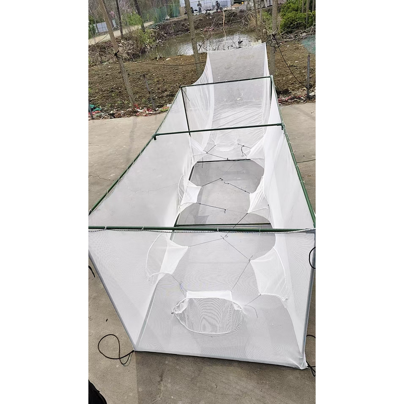 Nylon Automatic Fish Net Trap 1.2m Wide 1.2m High for Catching Mixed Fish, White Striped Fish, Fry, Water Fleas, and Small Fish