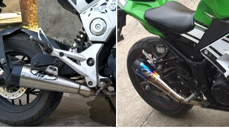 Xe máy sửa đổi ống xả M4 GY6125 Yamaha Fuxi WISP RSZ Huanglong 300 ống xả phổ quát - Ống xả xe máy bô xe máy exciter 150