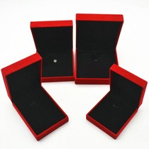 Gift printed red velvet jewelry packaging box Jade jade storage jewelry high-grade bracelet pendant box chain