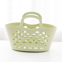 Plastic blue bath blue bath basket portable basket Bathroom bathhouse blue storage basket Mini small blue bath basket