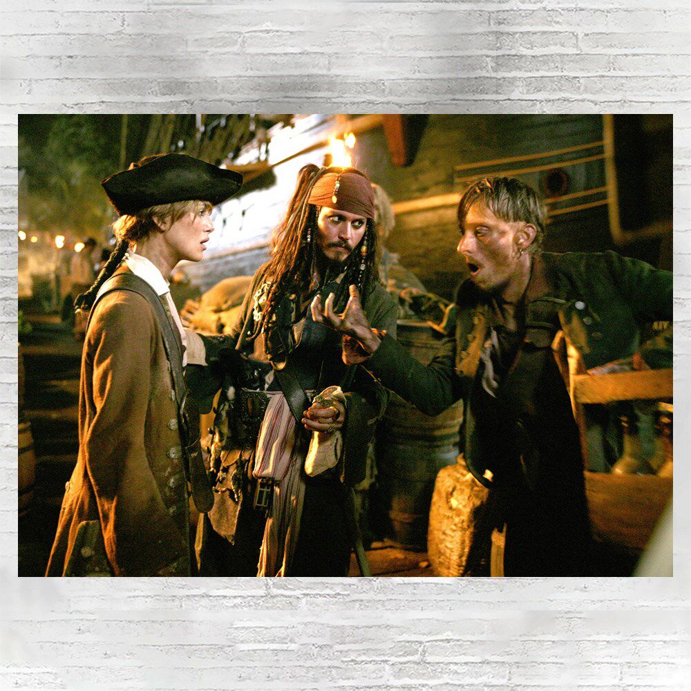 Depp Johnny Depp Caribbean Pirate Poster High Definition Photographic Paper Decoration Painting a2a09a89