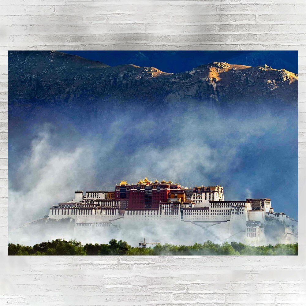 Potala Palace China Tibet poster A3 phase paper high clear decoration painting c8a24a04