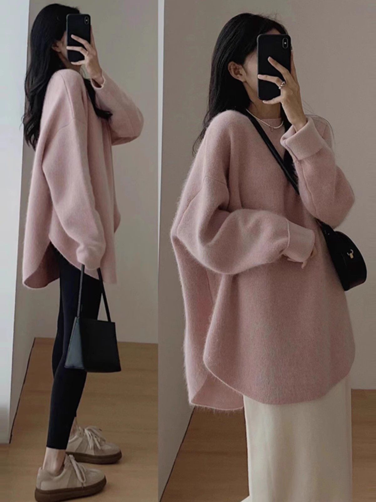 Maternity Spring and Autumn Suit 2025 New Fashion Sweatshirt Loose Sweater Top Stylish Spring, Autumn and Winter Two-Piece Set