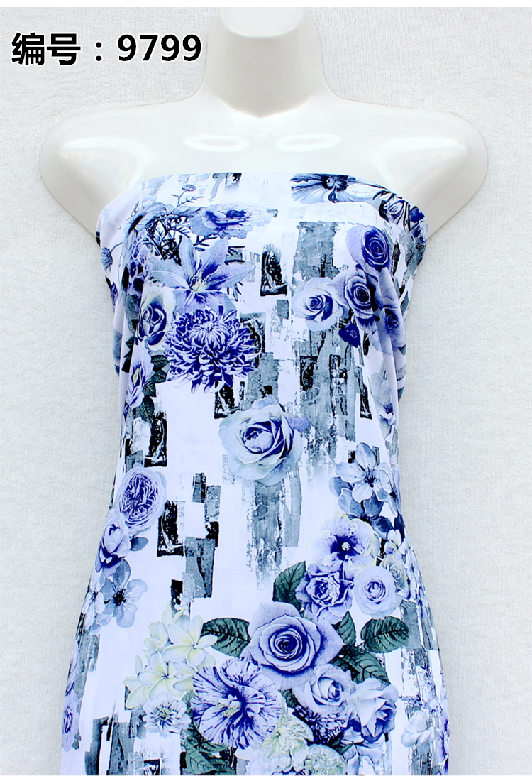 Thời trang cao cấp cotton 3D in kỹ thuật số vải rayon vải cotton Berlin Phil Khuyến mãi - Vải vải tự làm vải dạ mỏng