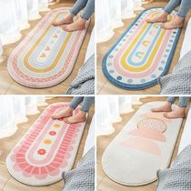 Dirt-Resistant Bedside Blanket Net Red Home Bathroom Toilet Doormat Footbed Living-room Floor Mat Carpet bedroom Teen Summer