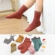 Tất trẻ em, mùa xuân và mùa thu, vớ cotton, vớ trẻ em, mùa thu và mùa đông dày, 0-1-3, bé trai 12 tuổi, bé gái, vớ
