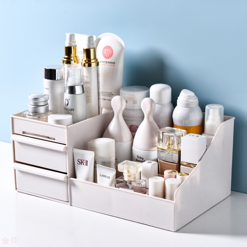 Drawer Cosmetic Containing box portable large number Dormitory Makeup Case Skin-care Desktop Makeup Bench Plastic large capacity
