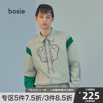 bosie long-sleeved shirt male couple female little prince joint fashion stitching loose casual shirt tide brand 6001