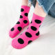 ຖົງຕີນເດັກນ້ອຍ polka dot pure cotton mid-calf socks spring and autumn color socks for boys and girls fluorescent color polka dot socks trendy Korean