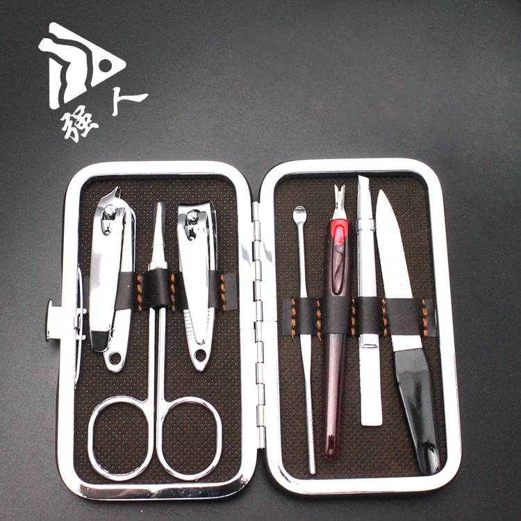 Strong man 7303 nail knife set group Nail clamp nail nail tool seven pieces of beauty suit can be customized