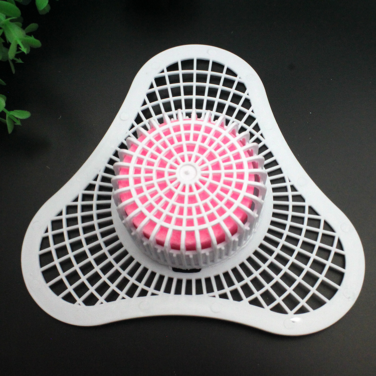 Toilet deodorant anti-blocking urinal deodorant aromatic ball triangle filter cleaning block filter net urine bucket fragrant cake block white