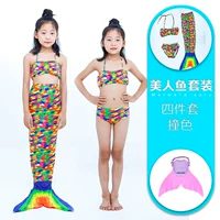 Contrast Color Foured Set Set Pink Fins