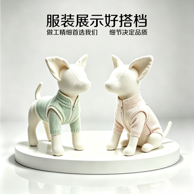 Pet Clothing Pattern Making Mannequin, Fabric Dog Model, Dog Costume 3D Cutting Display Prop, Dog Mannequin