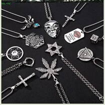 Charm Korean version pendant pendant necklace Hipster retro hundred collocation decoration Hipster handsome clavicle simple handsome domineering