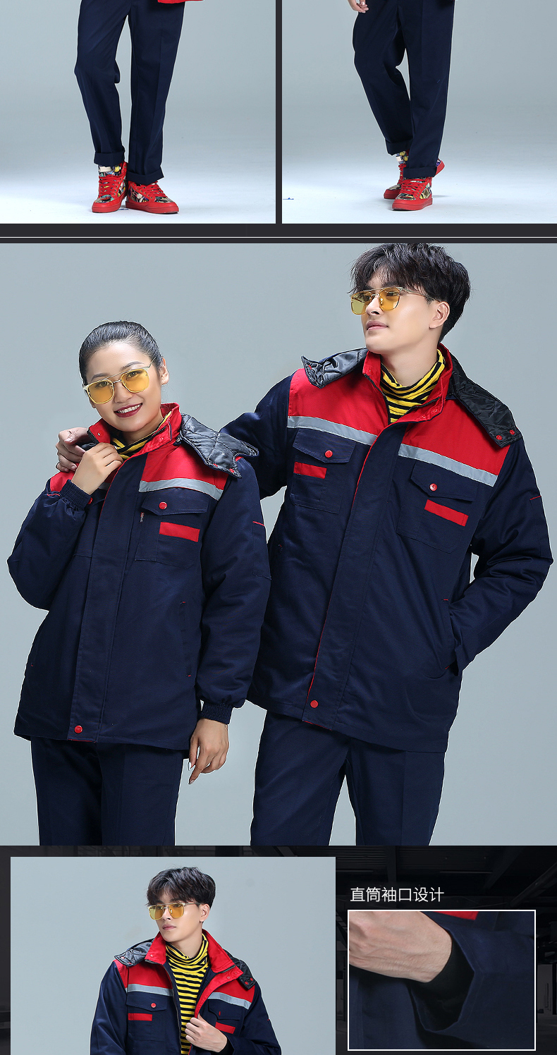Quần áo bảo hộ lao động nam cotton quần áo hàn mùa thu và mùa đông áo chống chịu tự động sửa chữa bảo hiểm lao động quần áo dụng cụ áo khoác cotton dày lạnh đồ bộ nam cao tuổi