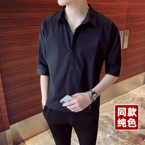 Мужская футболка с коротким рукавом, трендовая брендовая рубашка, короткий рукав