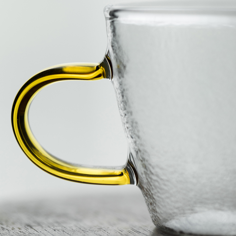 Little grass/school Japanese hammer glass cup heat sample tea cup with the manual master glass cup coffee cup