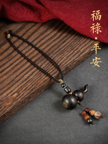 Car pendant Men and women car hanging jewelry Sandalwood gourd pendant Car zodiac safety sign Rearview mirror pendant