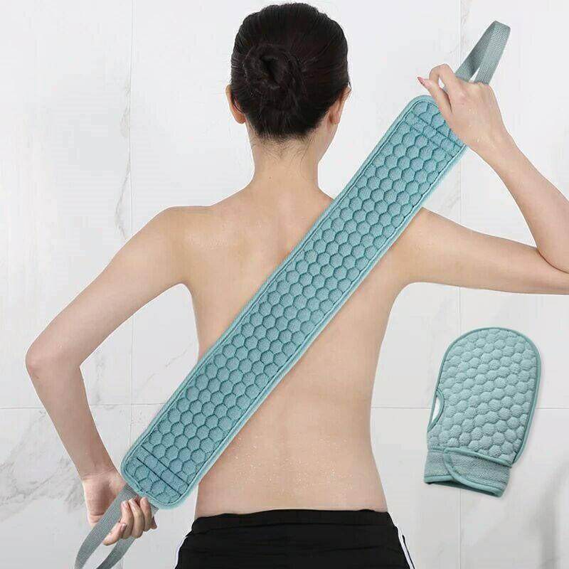 Bath Towel Pull Back Bar Adult Double Sided Thickening Powerful Decontamination No Man Long Strip Bath Towel Rub Mud Bath Deity