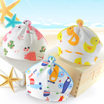 2019 Summer newborn cotton cloth tyre cap baby cool hat empty top hat male and female baby protective halogen door cap thinner 1 year old