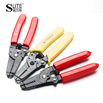 Schrite multi-purpose wire stripper 0 5-1 0-2 6mm AWG22-10 Wire cutting and crimping with self-locking S-5046