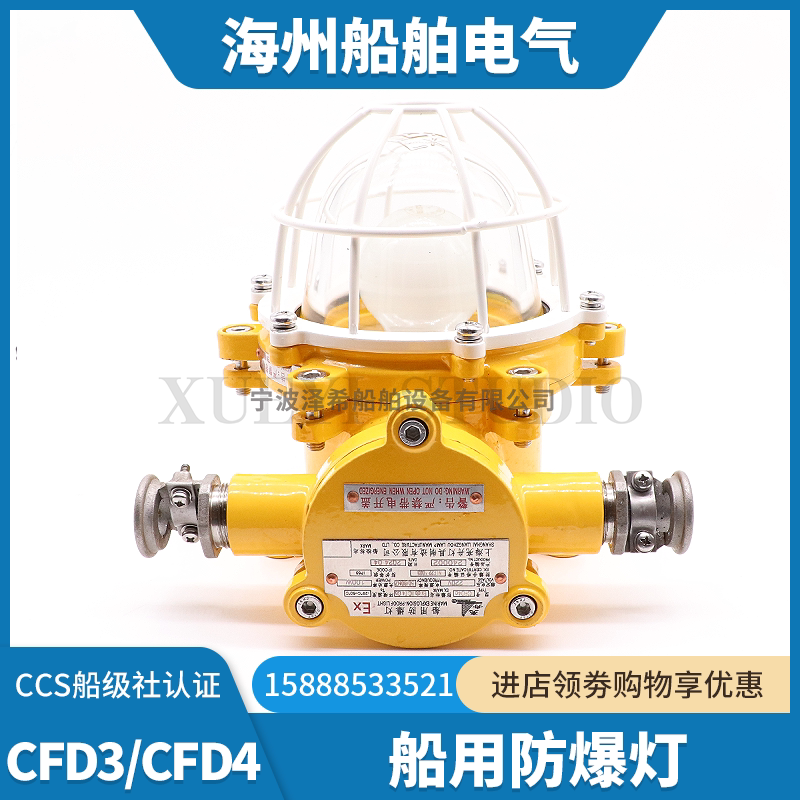 Starfish Marine Copper Explosion-Proof Light Cfd3/4/5 Incandescent Cabin Ceiling Light 60W100W Lighting with Mesh Cover Ccs Certificate
