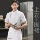 Quần áo làm việc đầu bếp cao cấp nam ngắn tay đầu bếp khách sạn đầu bếp làm quần áo làm bánh nấu ăn quần áo đầu bếp mỏng phần mùa hè áo bếp trắng ao bep